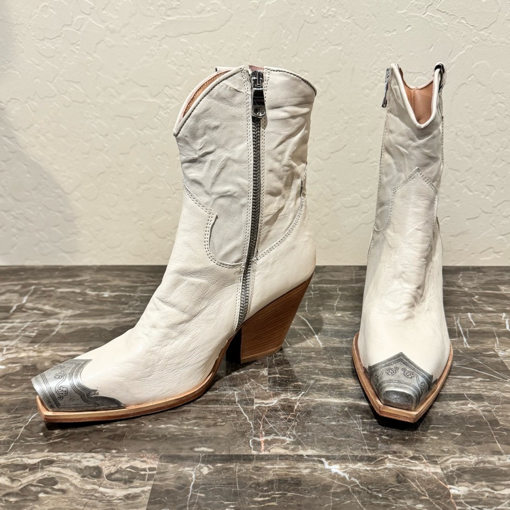 NEW Free People Brayden Leather Western Boots - Picture 13 of 13